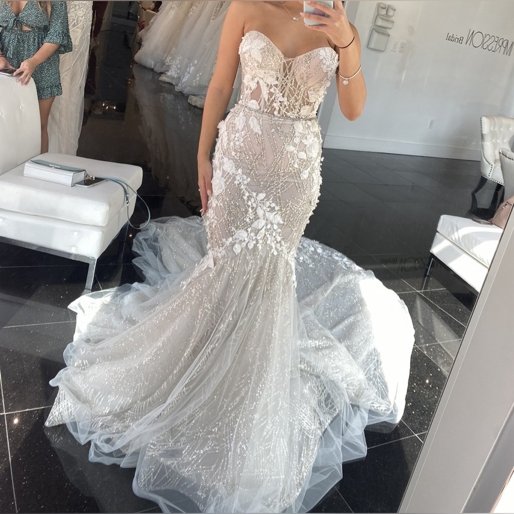 BERTA BRIDAL 19-110 Athens Collection STUNNING gown wedding dress!